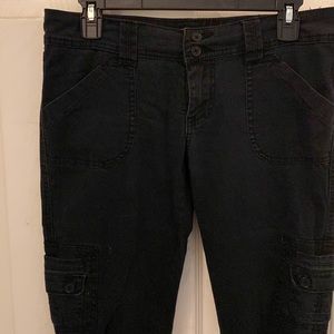 Union Bay brand black slim cargo pants size 5